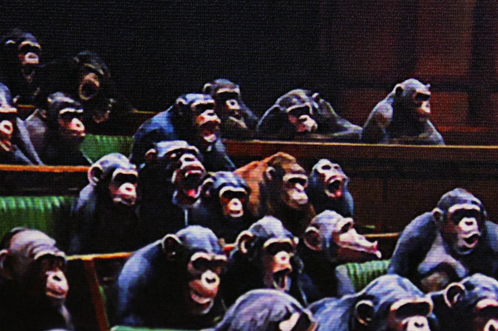 バンクシー「モンキー パーラメント/Monkey Parliament」展示用フック