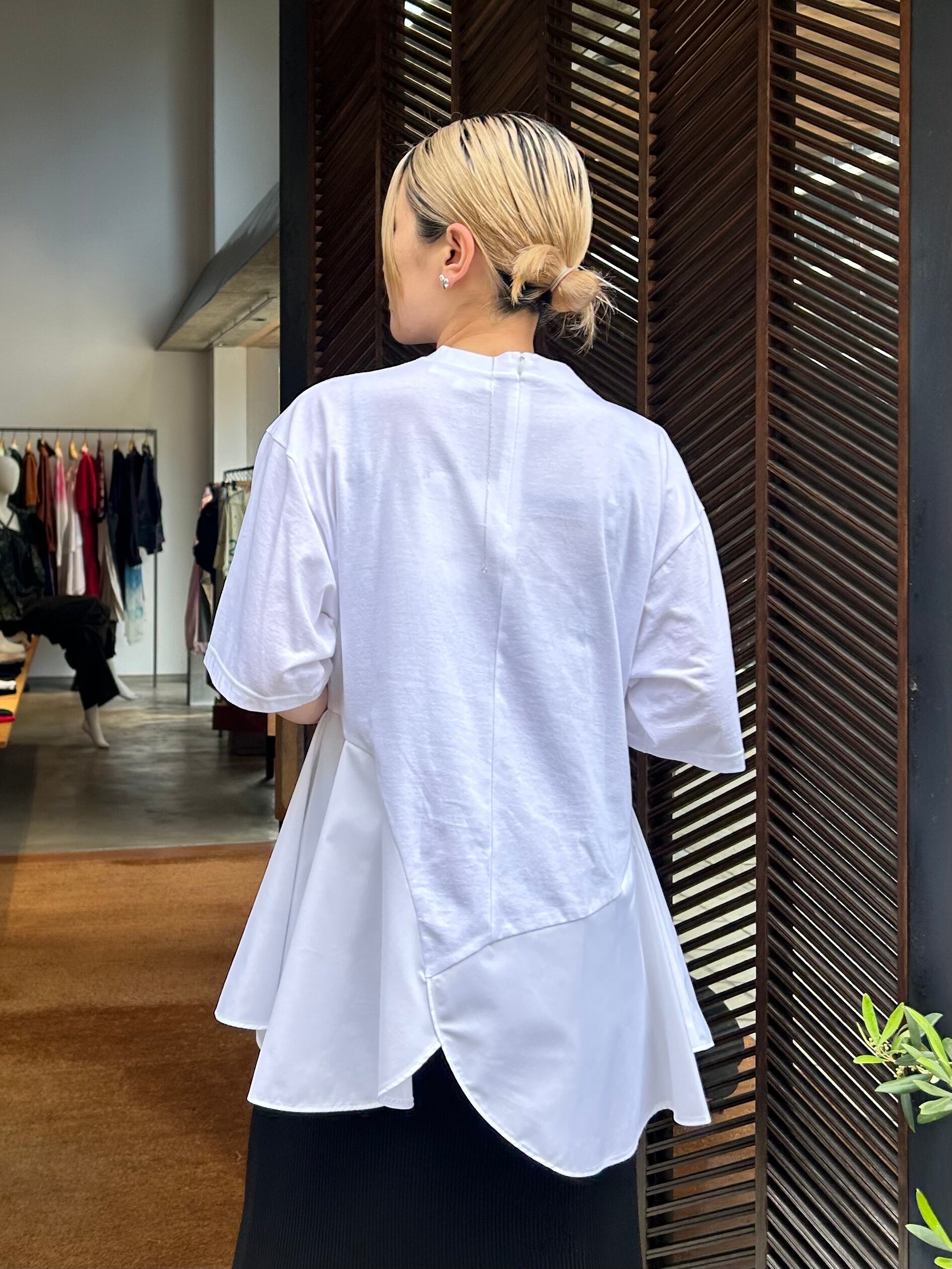 24SS】ENFOLD エンフォルド / PETAL-HEM T-SHIRT | TRENTオンライン  