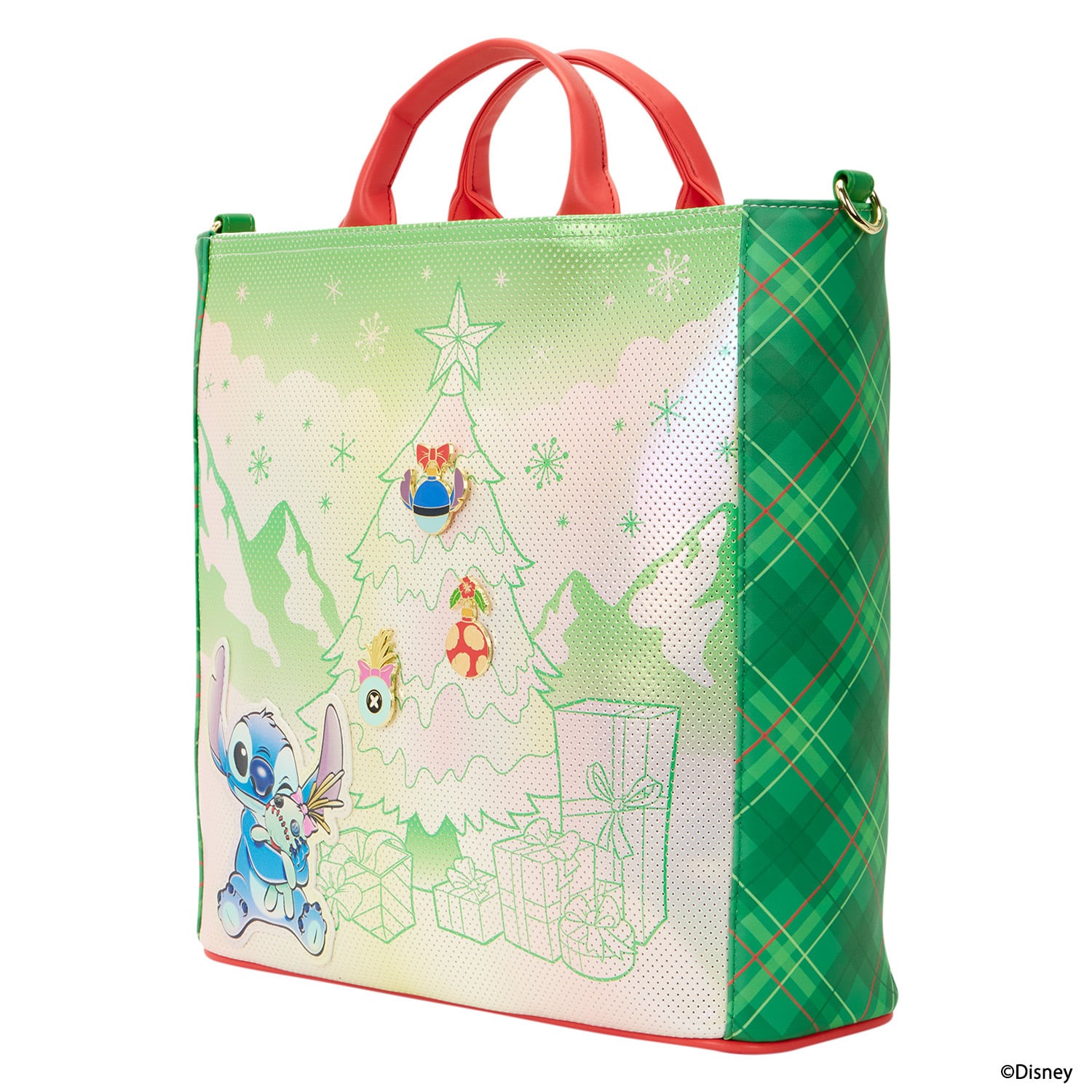 LF DISNEY LILO AND STITCH HOLIDAY TOTE BAG_WDTB3370
