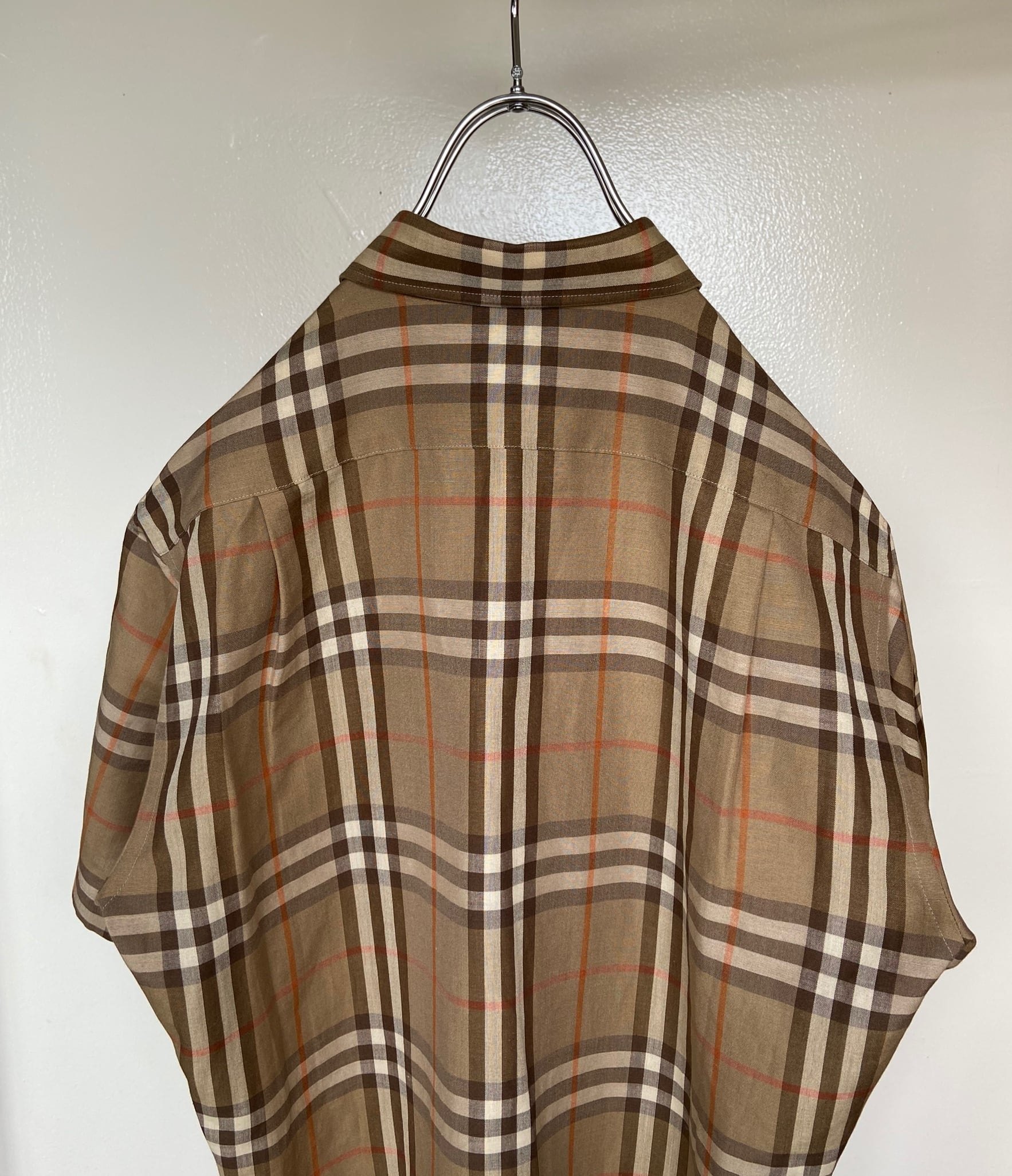 90s古着 オールド BURBERRY’S/バーバリーズ 半袖ノバチェックシャツ | 【古着  らくふる】ビンテージ&リメイク専門のオンライン古着SHOP powered by BASE