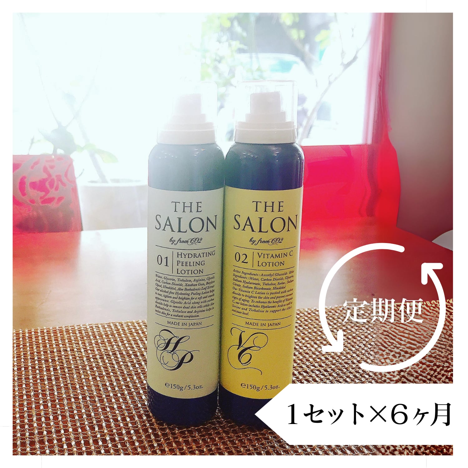 【1003 定期便　送料無料】The salon エイジングケア HPローション &VCNローションセット