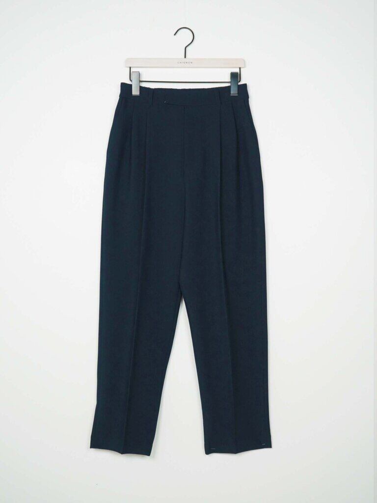 【12/中旬〜下旬入荷次第お届けのご予約】 CHIGNON/シニヨン ソフトツイルテーパードPT 3266-603YX