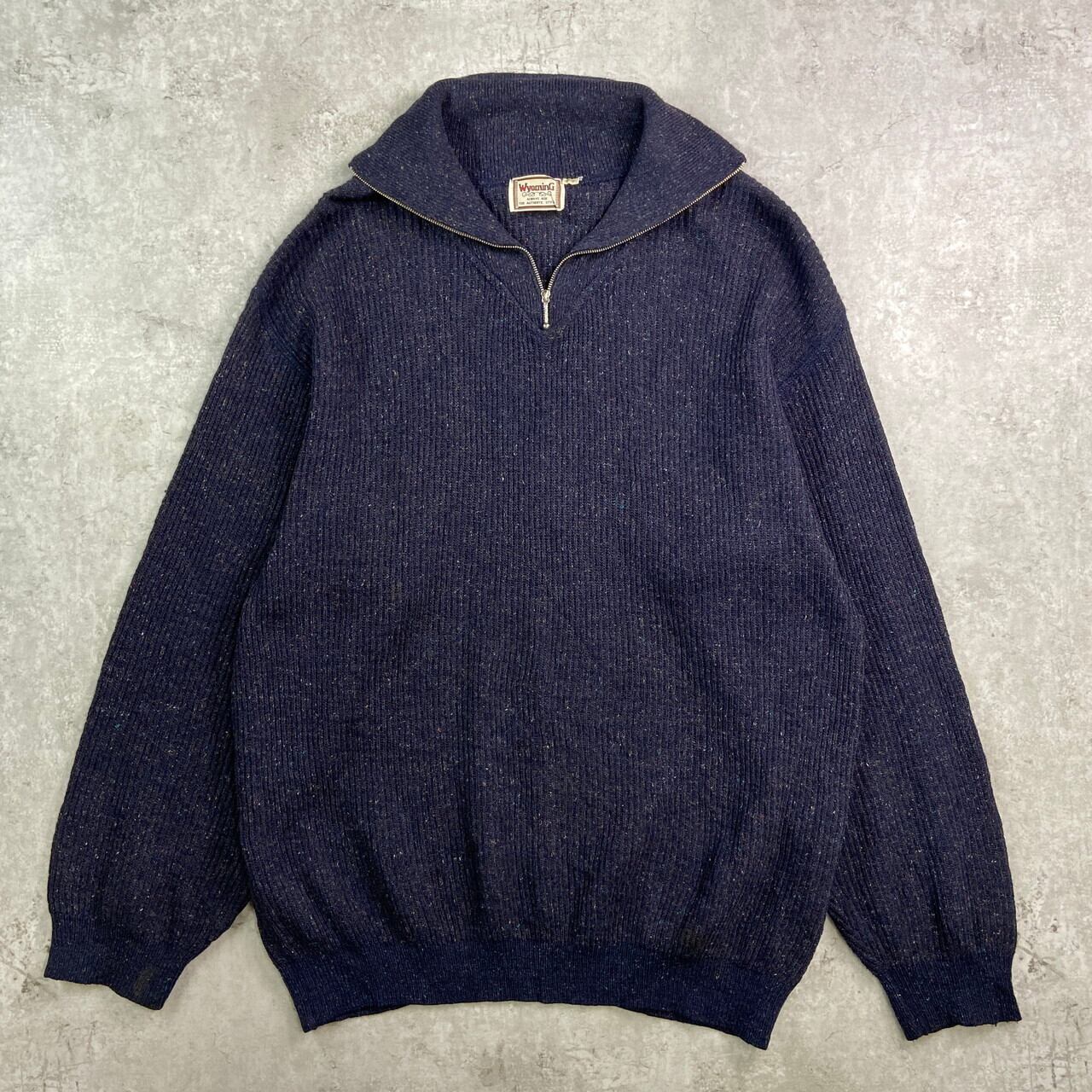 45RPM ヴィンテージ ケーブルニット ジップアップ ネイビー ウール 45RPM ヴィンテージ ケーブルニット ジップアップ ネイビー ウール