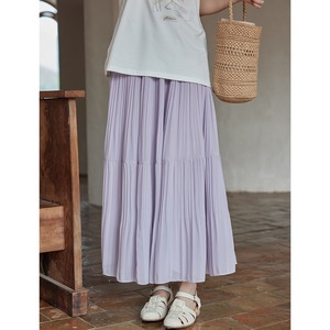 skirt high waist pleated skirt