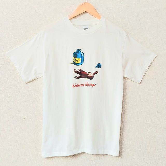 おさるのジョージ リンガー tシャツ 90s 古着 90s Curious George 