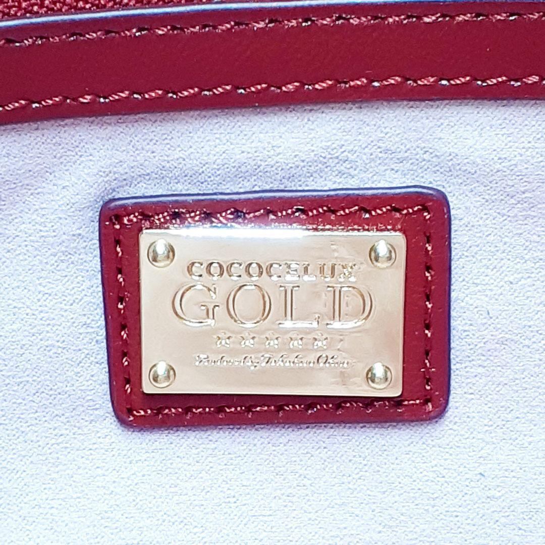 超美品 ココセリュックスゴールド ハンドバッグ 鞄 20-22052018 ...