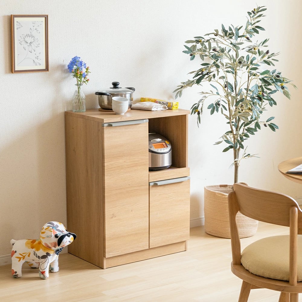 10%OFF】キッチンカウンター 60センチ 食器棚 モダン 幅60cm