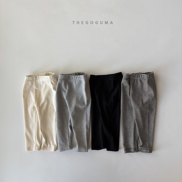 cozy striped leggings【the goguma】※11月下旬〜12月上旬発送予定