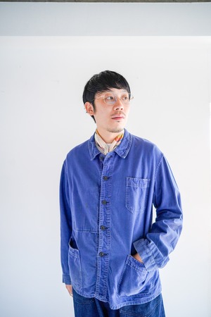 【1940s】"St.Georges CREPIER" Cotton Twill French Work JKT  / 6-8