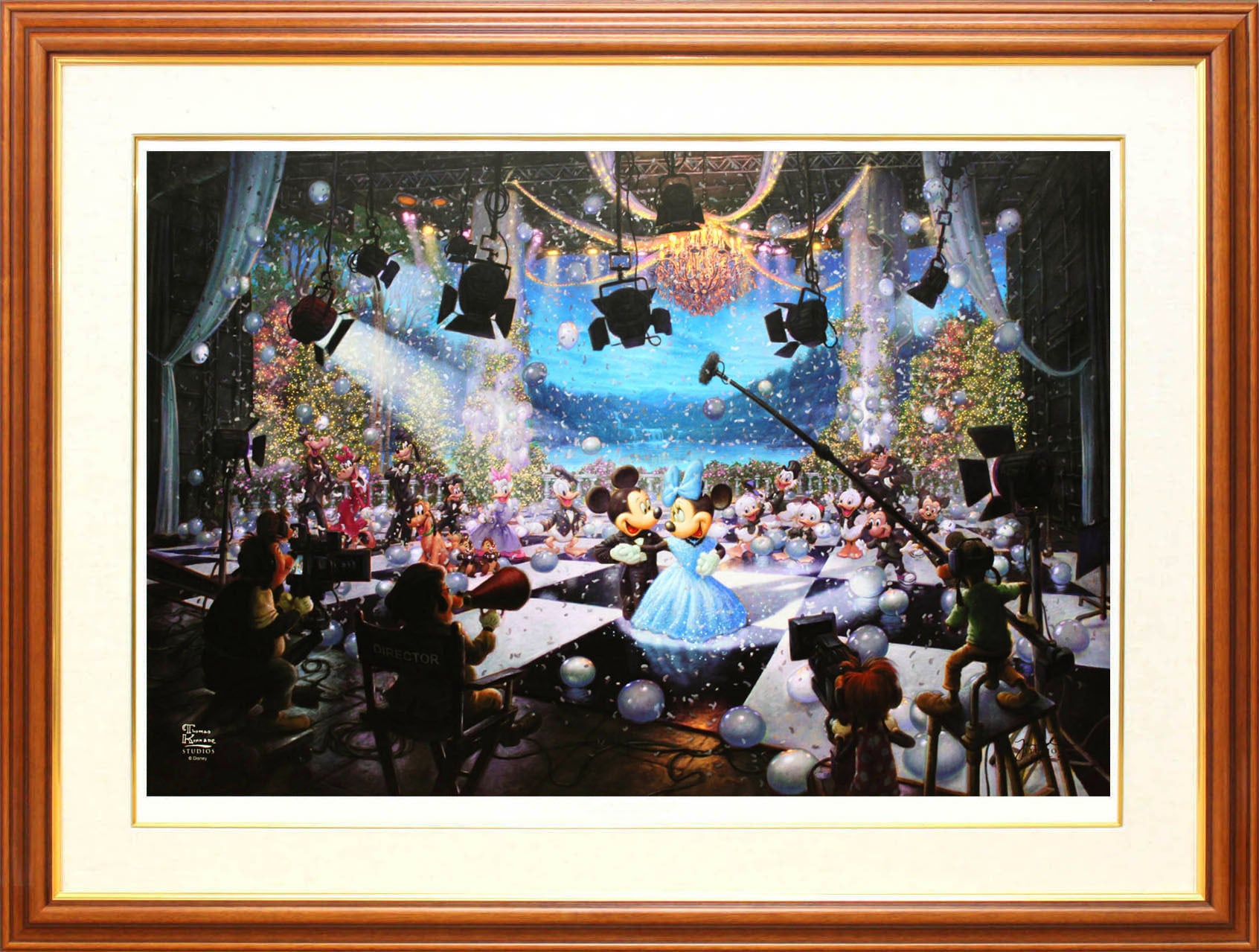 ディズニー絵画「ミッキー＆ミニー/ディズニー100周年記念」作品証明書 