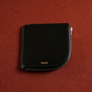 【BLACK】 L ZIP SHORT WALLET　 ブラック　Lジップウォレット