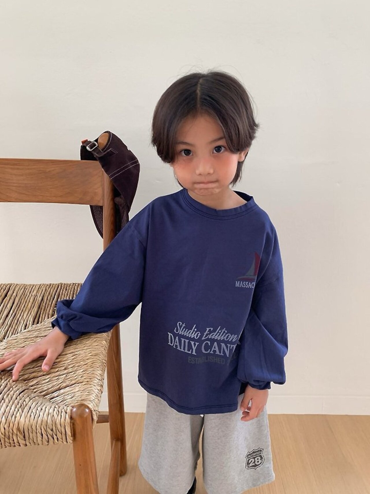 韓国子供服 / 26Autumn / cantuccistudio / ヨットTシャツ / 秋服 *mom*