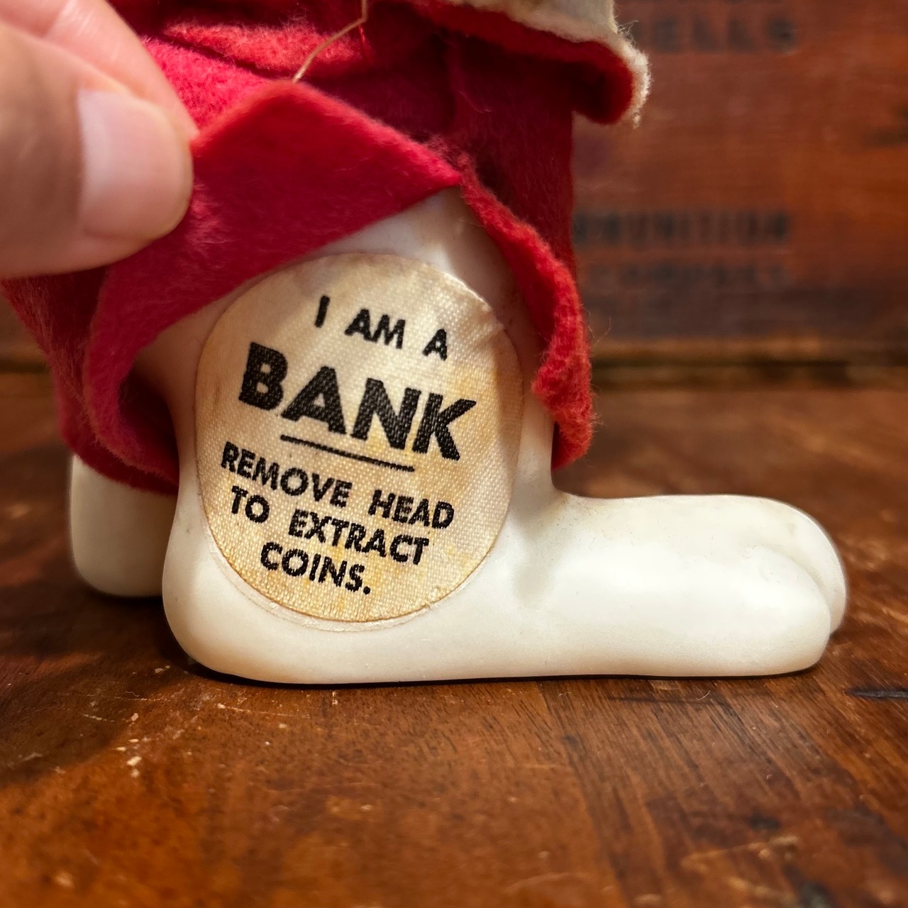 1960s ロイデスドッグ サンタクロース ヴィンテージ 貯金箱 Security Bank Vintage Roy Des Dog Santa Claus Coin Bank  D-581