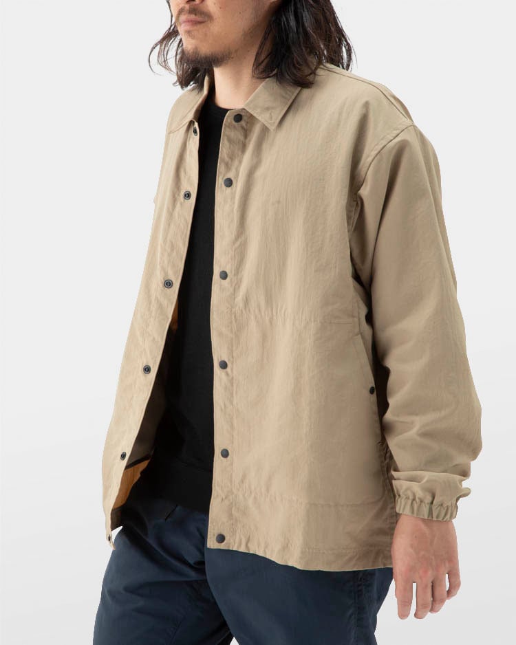 山と道　Taslan Coach Jacket　灰色　グレー