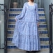 WEST GERMANY VINTAGE FLOWER PATTERNED LONG DRESS ONE PIECE/西ドイツ古着花柄ロングドレスワンピース