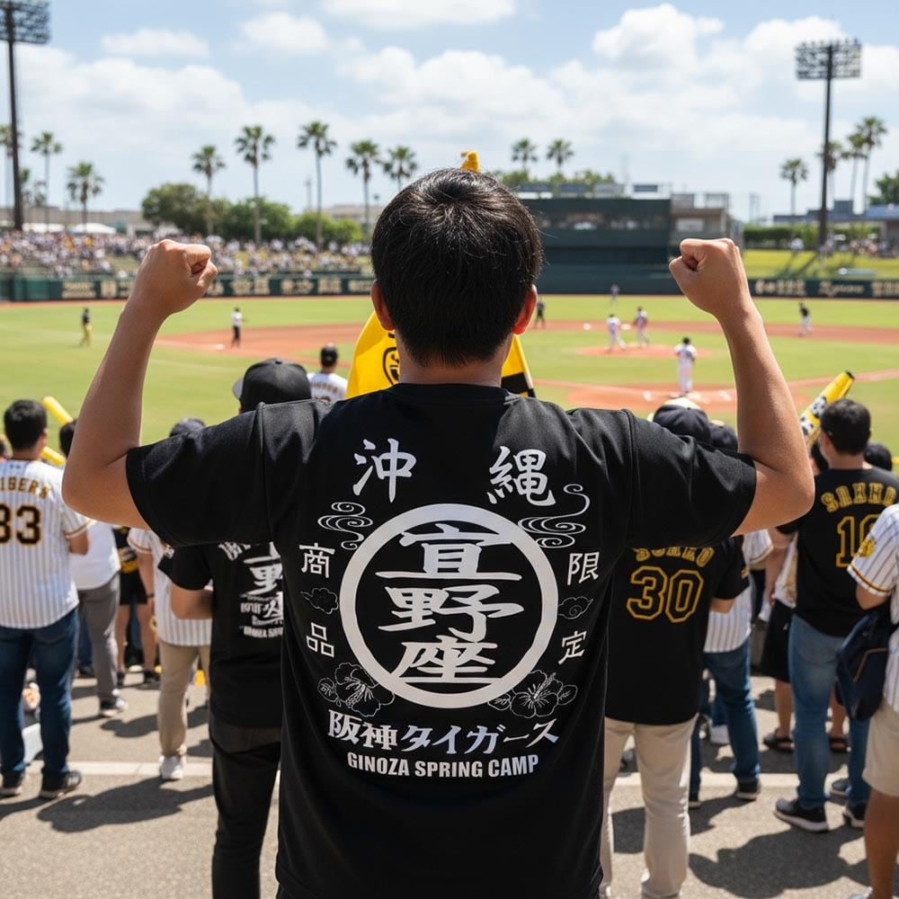 阪神タイガース球団承認 ☆沖縄 宜野座Tシャツ☆ 限定商品 ドライ