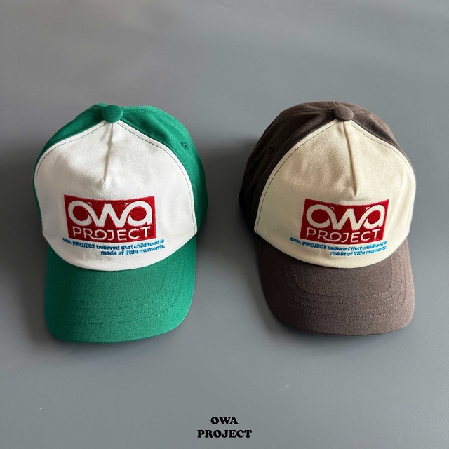 【取寄】owa|color block cap|配色キャップ|FREE|kids&jr|26 autumn