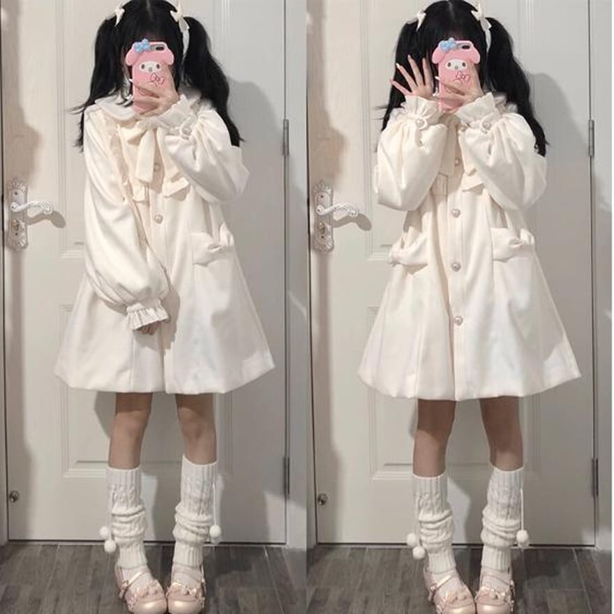 SEASONZ ホワイトロリータ コート ガーリー 甘め lolita | ロリータ