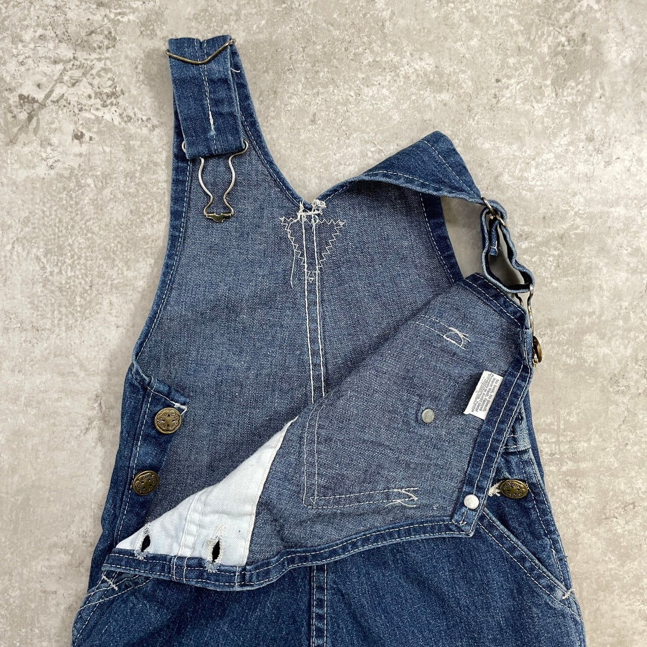 kids】80年代 USA製 OSHKOSH オシュコシュ デニム ジャンパースカート