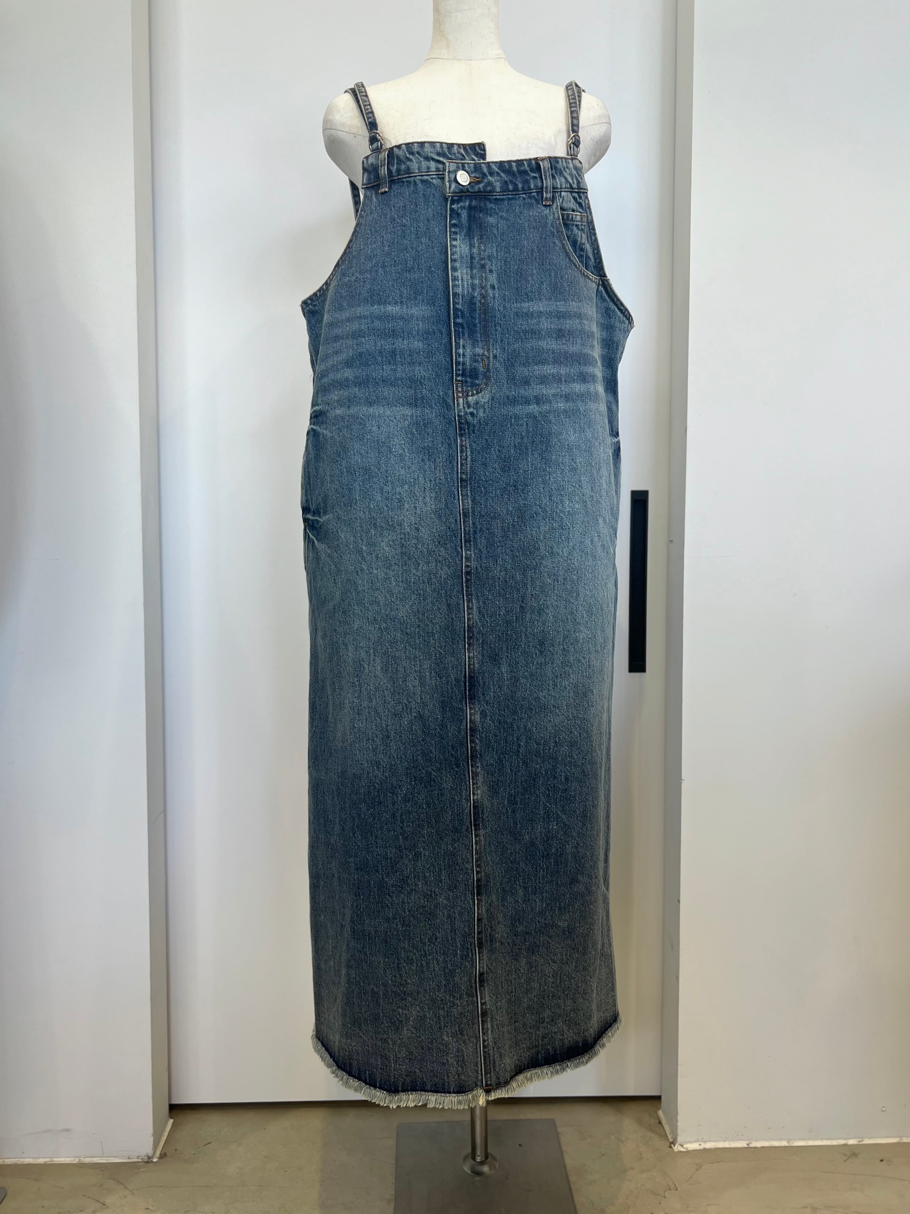 【SELECT】デニムサロペットスカート