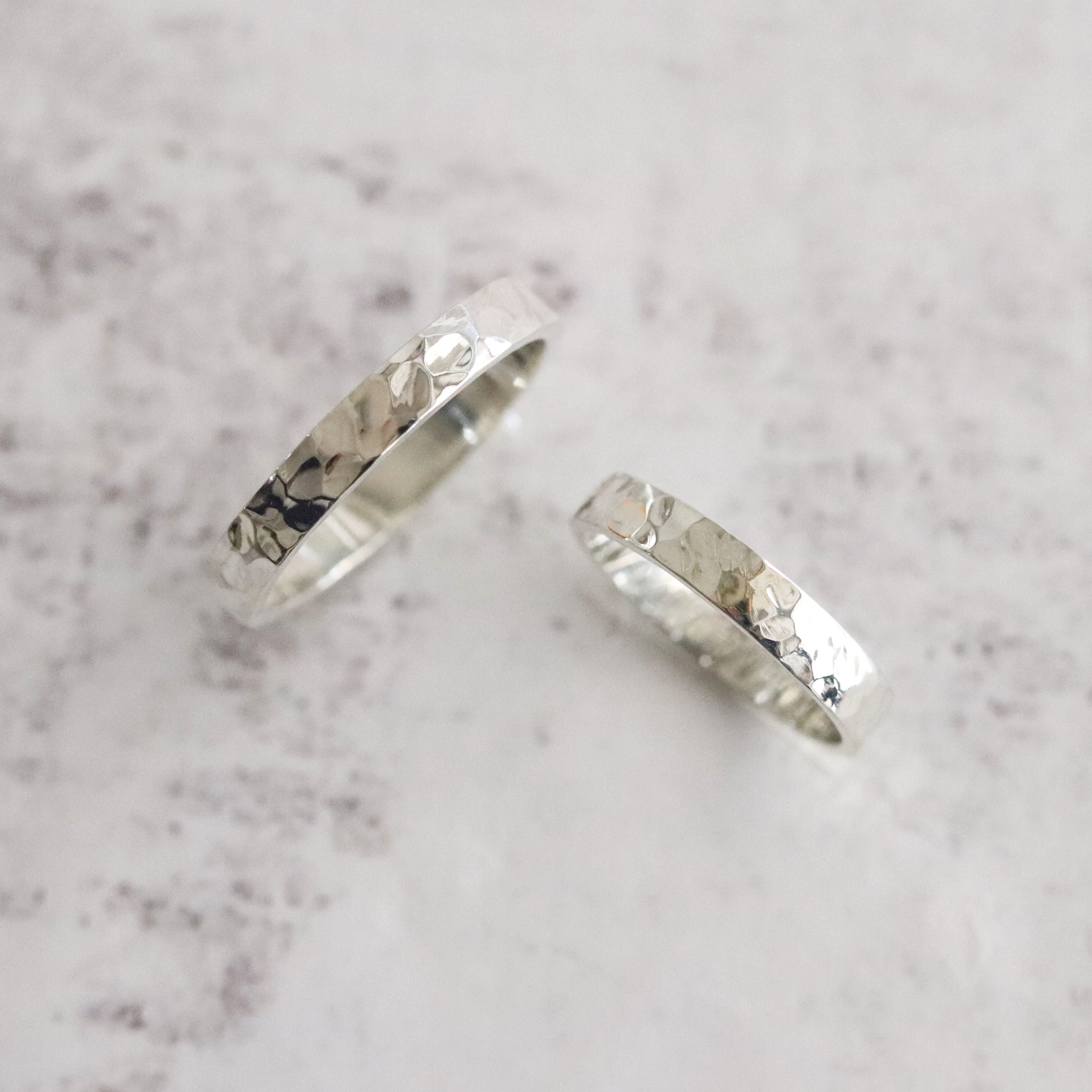 ペアリング】平_槌目 | Somm Jewelry【ソムジュエリー】
