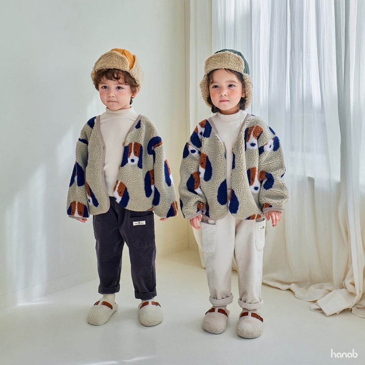 【HANAB】ワンちゃんボアジャケット（90〜120cm） - 7