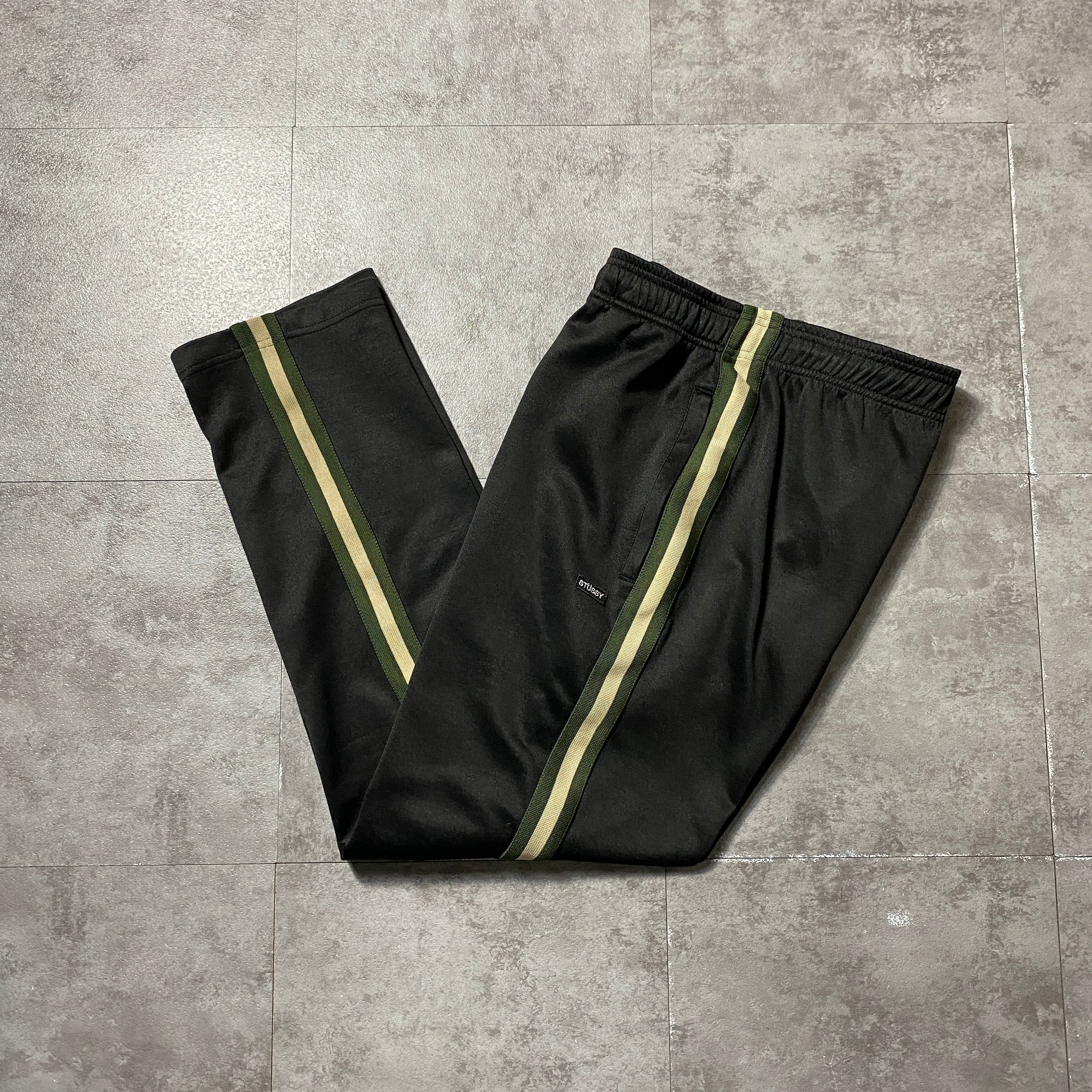 stussy ステューシー サイドライン ワッペン ブラウン ジャージ
