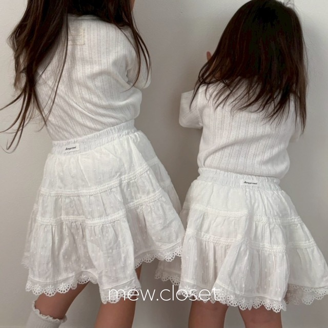 【即納】merry go round / lace skirt