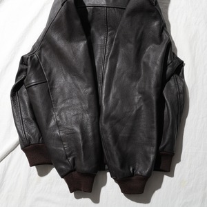 美品 L 80s USA ロケットタロン L.L.Bean A-2 Goat Leather Flying Tiger Jacket エルエルビーン 山羊革