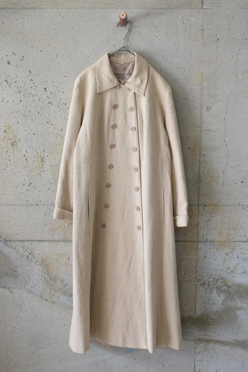 Double-breasted flared coat