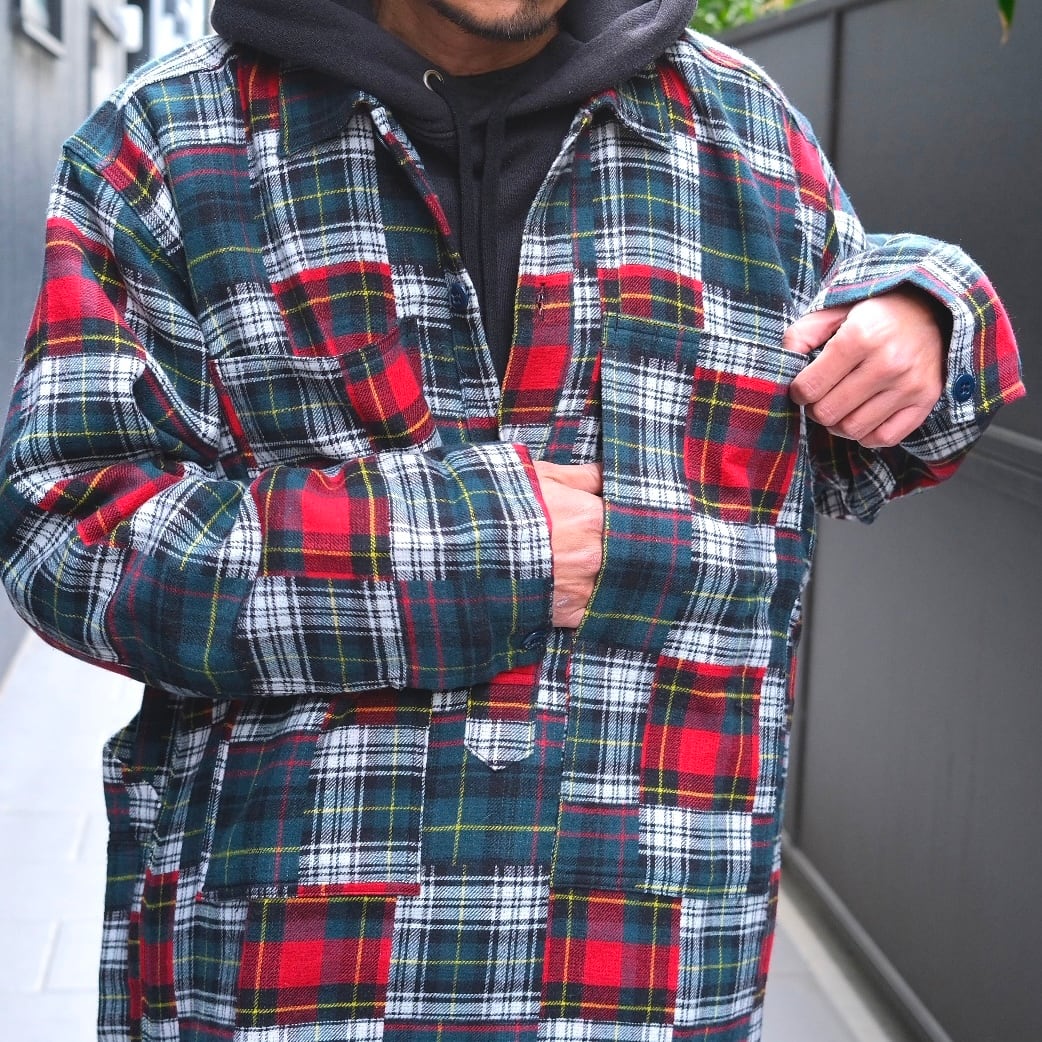 SASSAFRAS(ササフラス) T.P.Gardener Shell Half-Multi Check-(SF