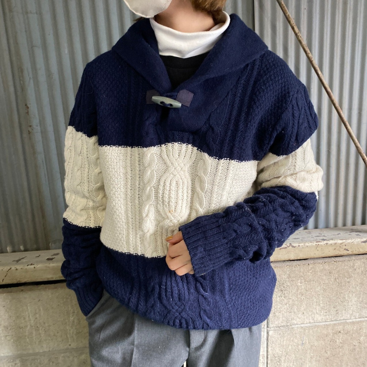Brooks Brothers ブルックスブラザーズ ショールカラー ウールニット 