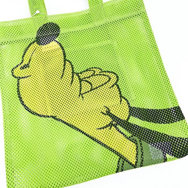 ディズニー プルート ビッグフェイス メッシュトートバッグ アコモデ