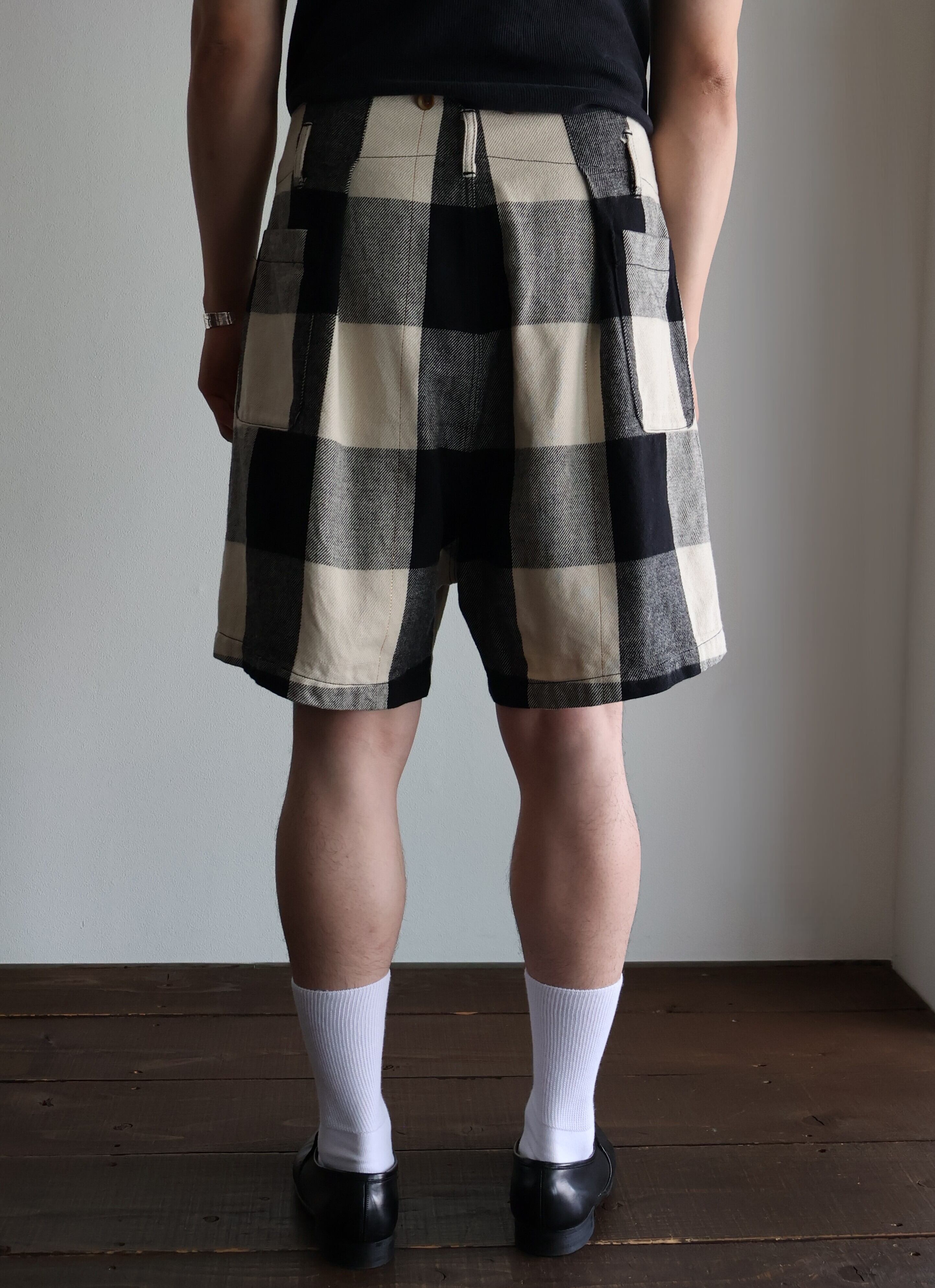 Gurank “ Checkered shorts ( Black/White ) | H.inch/アッシュインチ