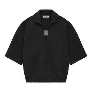 【FEAR OF GOD】3/4 Sleeve Polo Sweater(BLACK)