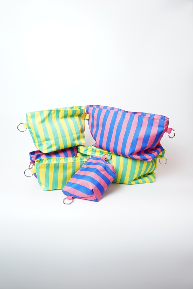 リングポーチXS【ストライプ】YEW＆GRN