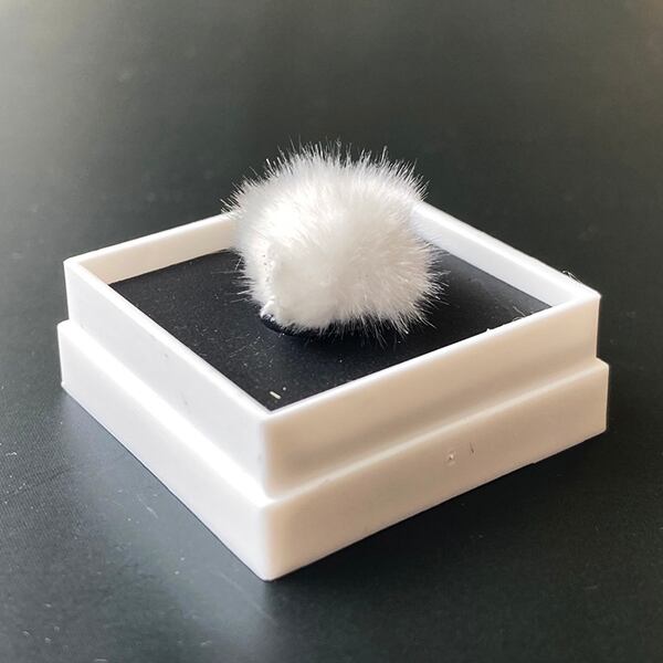 オーケン石 オケナイト（Okenite)直径約13mm コレクションケース付