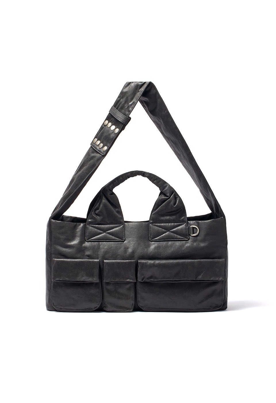 OPEN YY] OIL SKIN VENTI TOTE, BLACK 正規品 韓国ブランド 韓国通販