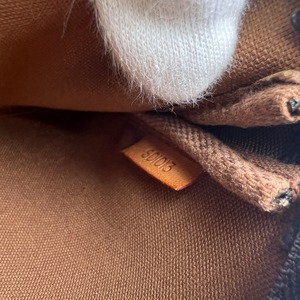 LOUIS VUITTON ルイヴィトン アクセソワール  レザー ハンドバッグ ブラウン A-12522