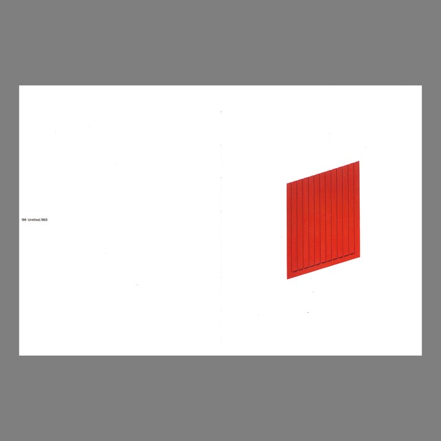 Donald Judd: 1957-1963, Paintings and Objects