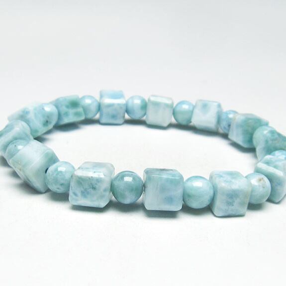 ラリマー ブレスレット 7mm 一点物 おまかせ便 111-34408