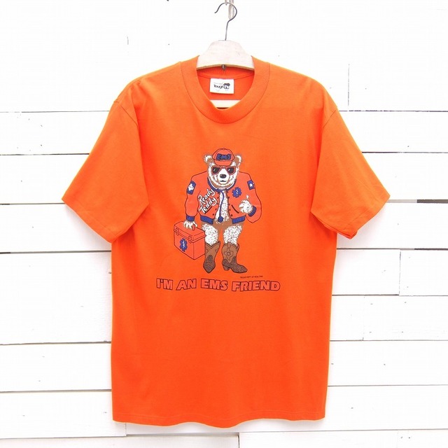 1990's WearGuard EMS Reddy Teddy TEXAS DEPT OF HEALTH テキサス 熊 プリントTシャツ メンズ Lサイズ MADE IN USA