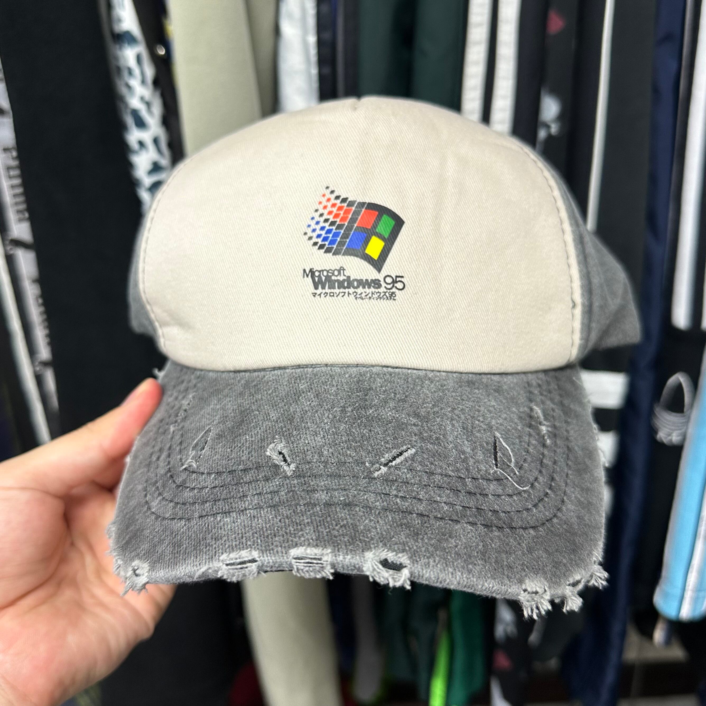 Windows95 マイクロソフト キャップ 帽子 Microsoft 古着