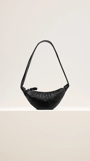 LEMAIRE -SMALL CROISSANT BAG(SOFT NAPPA LEATHER)- :BLACK
