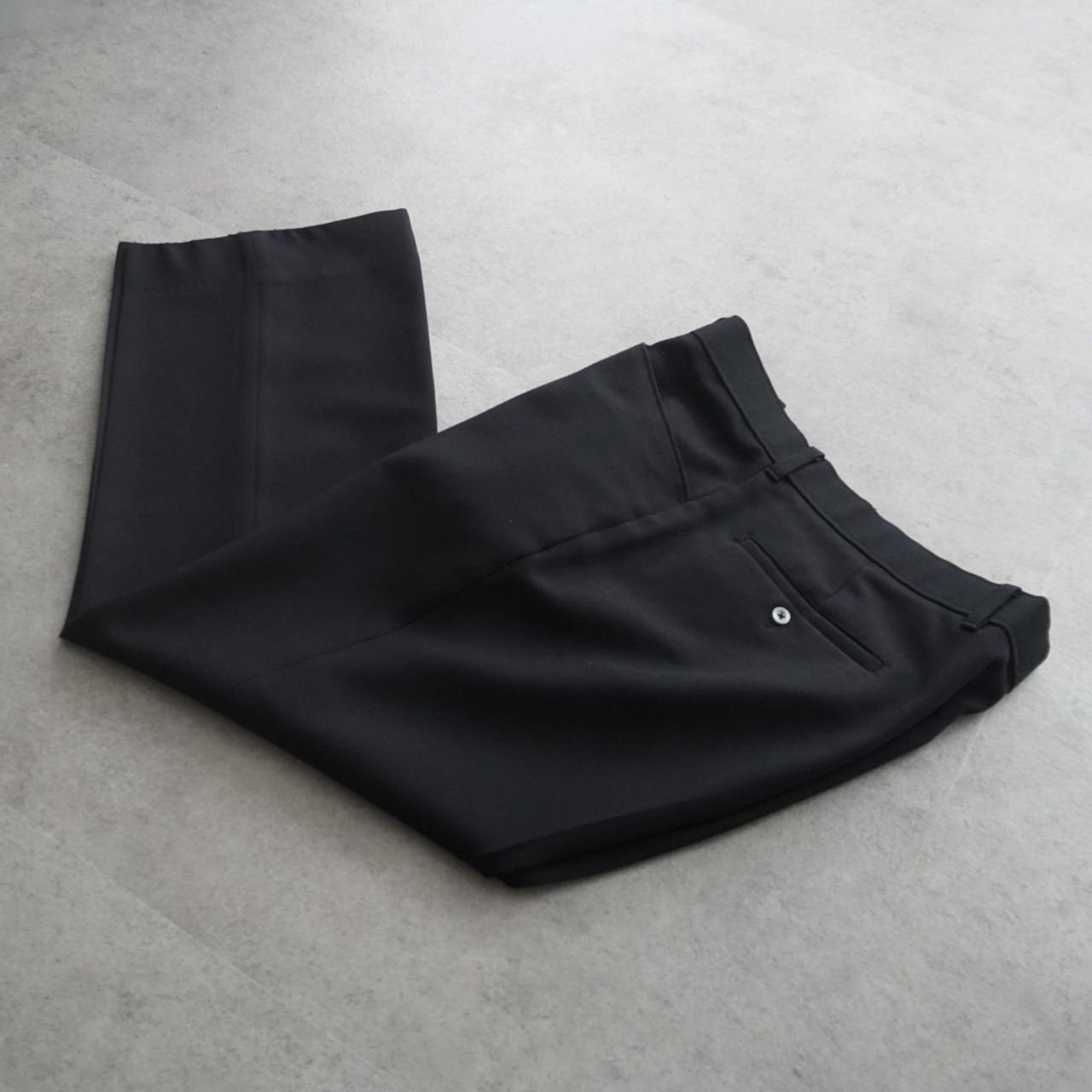 80s Levi's ACTION SLACKS BLACK "made in USA" [W34L27相当] 古着 - 1