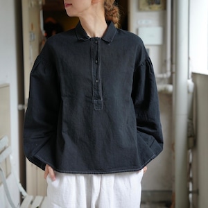 Whiteread(ホワイトリード)W-019-D  Dyed  Antique Linen Shirt