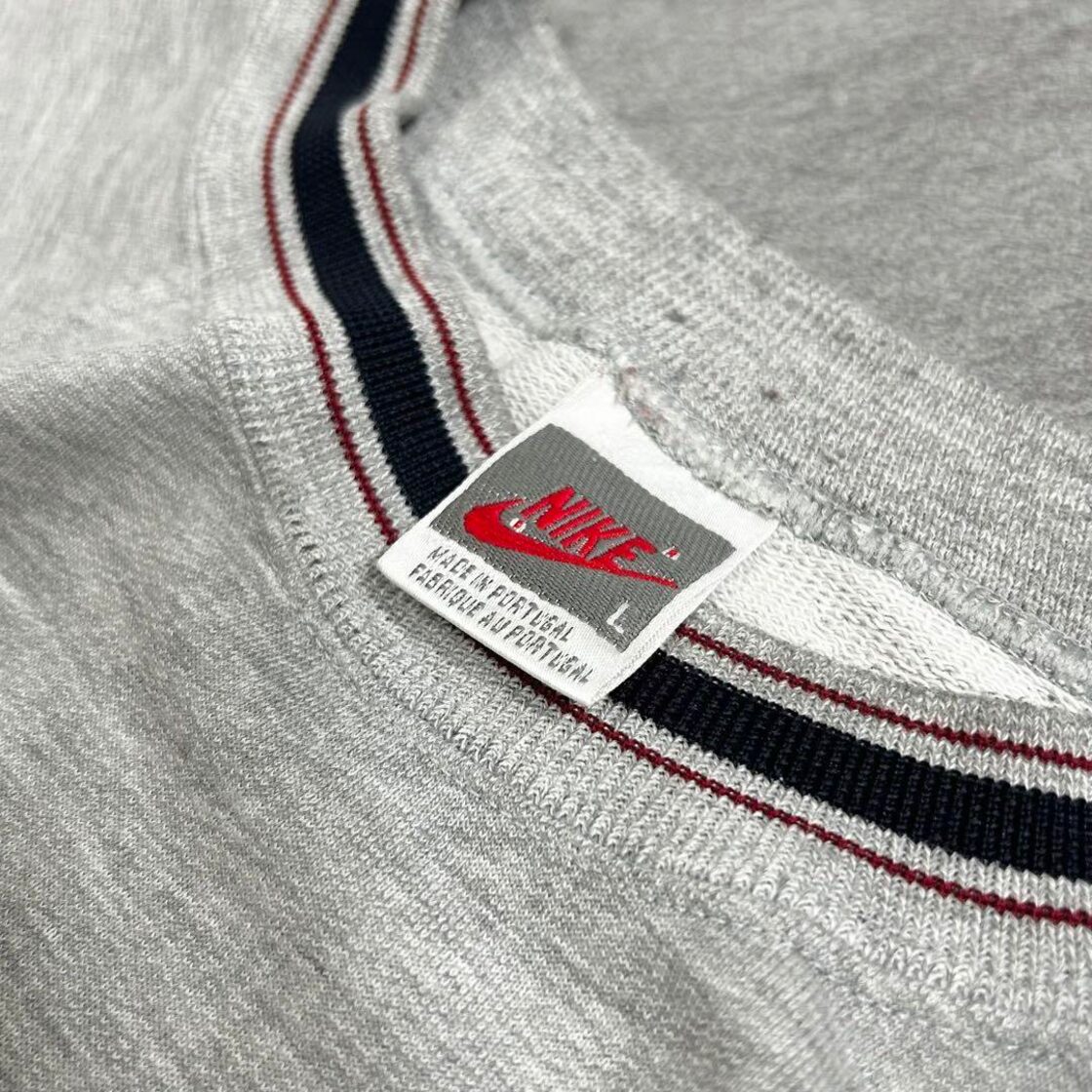 極上】ナイキ スウェット 90s 銀タグ ポルトガル製 ロゴ刺繍 ラグラン