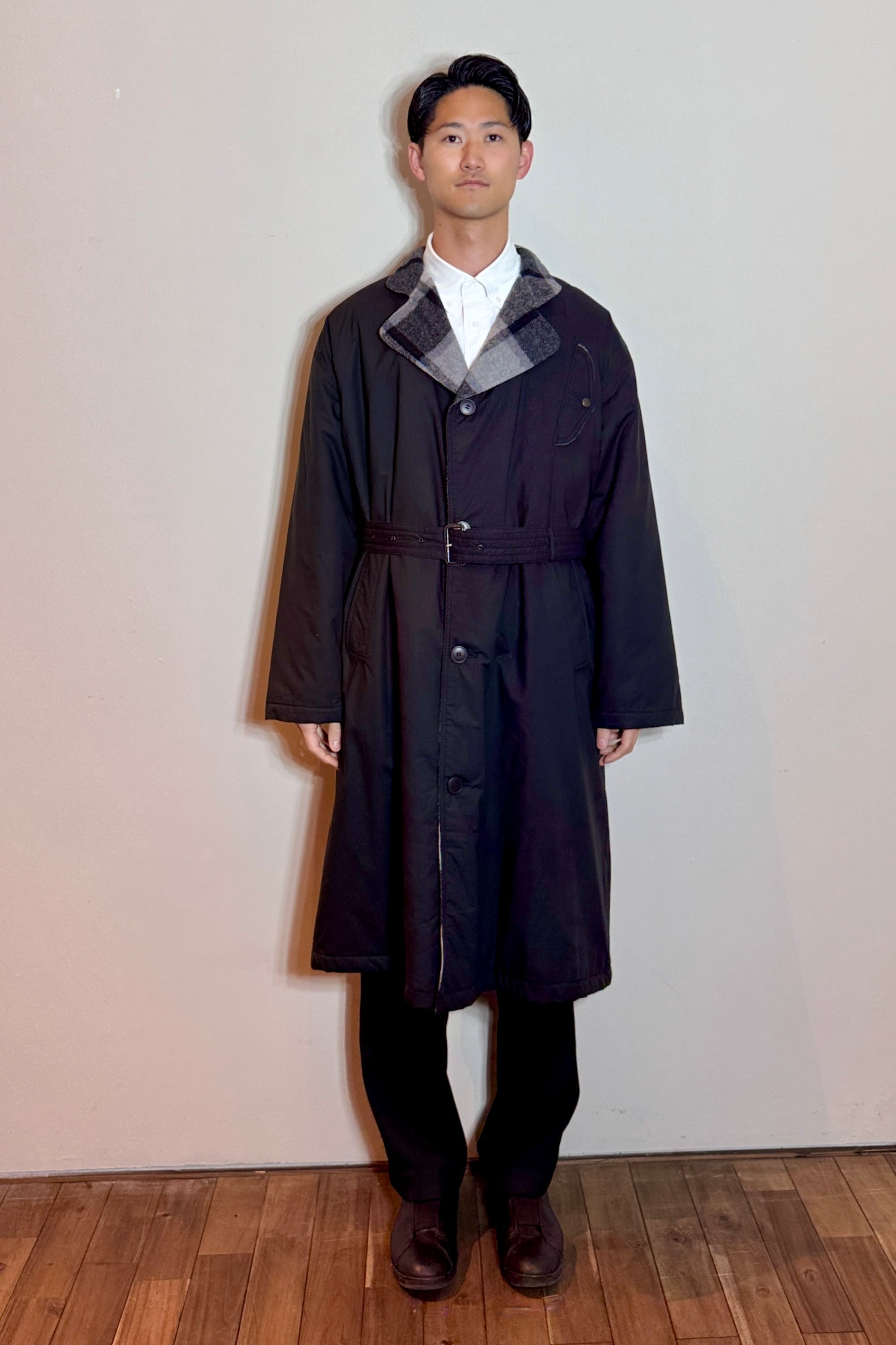 Turo ブラックロングコート MADE IN FINLAND