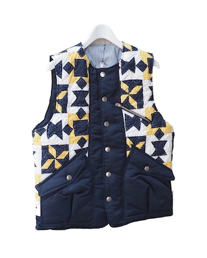 【LAST1】Hand patchwork quilted vest(YEW)
