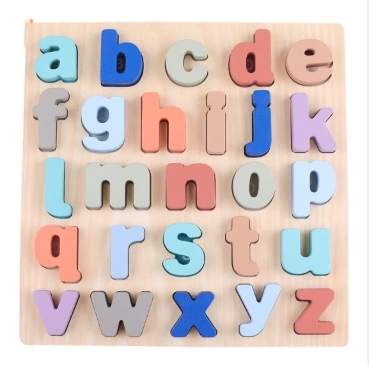 アルファベットパズル 小文字 知育玩具 モンテッソーリ 木製パズル 英語 Chi2n Pui2
